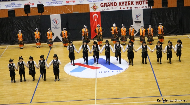 Ordu'da Okullararası Halk Oyunları İl Birinciliği Tamamlandı