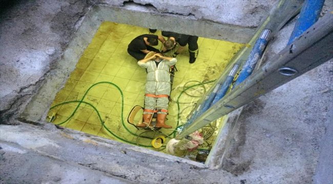Ordu'da su kuyusuna düşen işçi kurtarıldı
