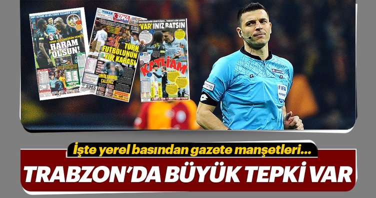 Trabzon'da yerel basın Ümit Öztürk'e tepkili