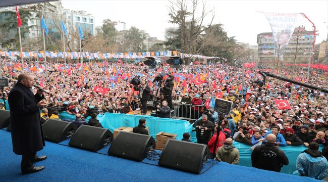AK Parti'nin Trabzon mitingi