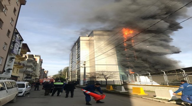 Avrasya Üniversitesi yerleşkesinde yangın