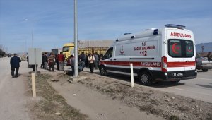 Boyabat'ta trafik kazası : 1 yaralı
