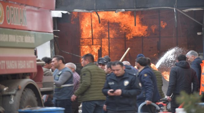 Giresun'da akaryakıt istasyonunda yangın