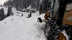 Giresun yaylalarında kar mücadelesi