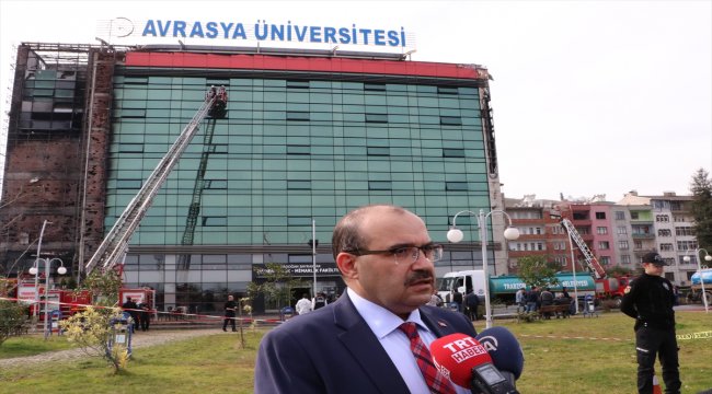 GÜNCELLEME 2 - Avrasya Üniversitesi yerleşkesinde yangın
