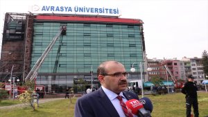 GÜNCELLEME 2 - Avrasya Üniversitesi yerleşkesinde yangın