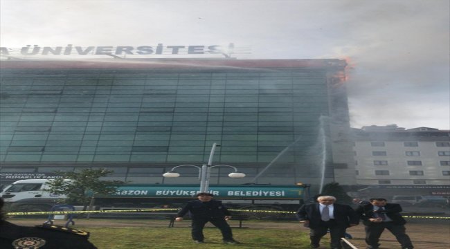 GÜNCELLEME - Avrasya Üniversitesi yerleşkesinde yangın