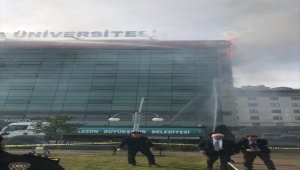 GÜNCELLEME - Avrasya Üniversitesi yerleşkesinde yangın