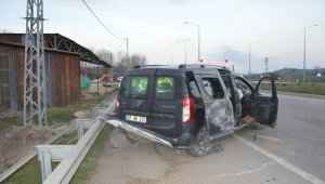 Havza'da trafik kazası: 2 yaralı