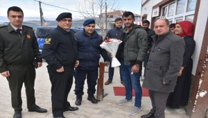 İlçe Jandarma Komutanı'ndan gaziye ziyaret