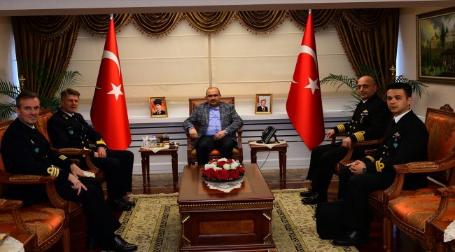 NATO gemi komutanlarından Ustaoğlu'na ziyaret