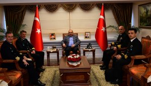 NATO gemi komutanlarından Ustaoğlu'na ziyaret