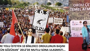 Ordu'lunun bayram günüdür bugünkü çevre yolunun birinci etap açılışı...