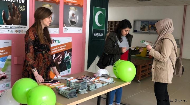 Ordu Yurtlarında Yeşilay Etkinliği Yapıldı