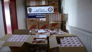 Sinop'ta 410 bin bandrolsüz makaron ele geçirildi