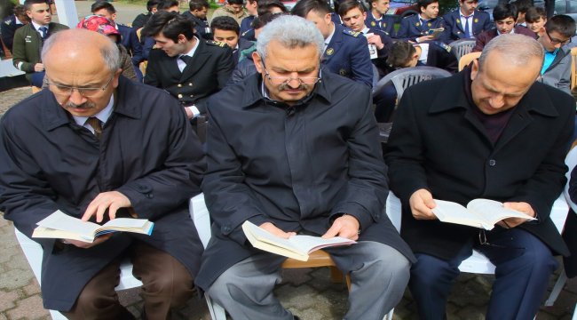 Tirebolu'da kitap okuma etkinliği