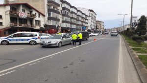 Trabzon'da havadan trafik denetimi