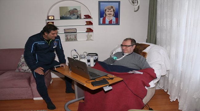 Trabzonspor'dan eski futbolcu İsmail Gökçek'e ziyaret