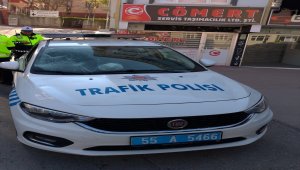 Uygulama yapan trafik polislerine saldırı