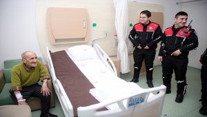 Yunus ekipleri yaşlı adamın yüzünü güldürdü