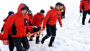 Zigana Dağı'nda çığ tatbikatı