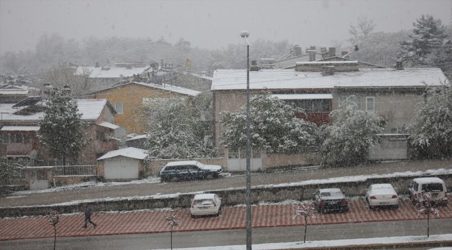 Amasya'da kar yağışı