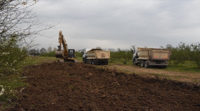 Düzce'de yol açma çalışması