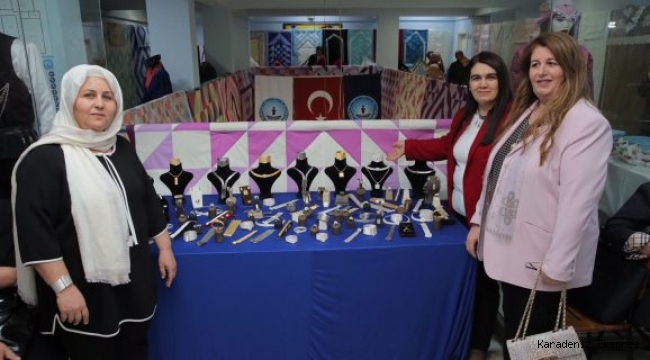 Fatsa'da kursiyerlerden yıl sonu sergisi