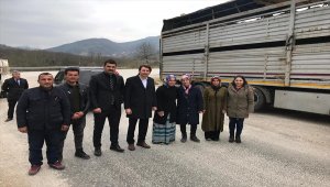 Genç çiftçilere koyun desteği yapıldı
