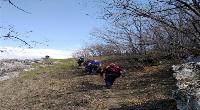 Kayalıklarda mahsur kalan keçileri AFAD kurtardı