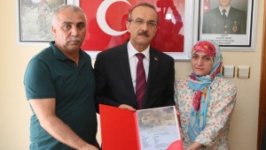 Ordu'da şehit ailesine şehadet belgesi verildi