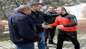 Şampiyon Mustafa Kaya memleketinde coşku ile karşılandı