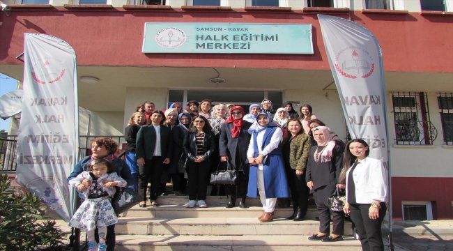 Vali Osman Kaymak'ın eşinden Kavak ilçesine ziyaret