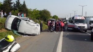 Anadolu Otoyolu'nda zincirleme trafik kazası: 5 yaralı