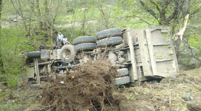 Artvin'de kamyon uçuruma devrildi: 1 ölü