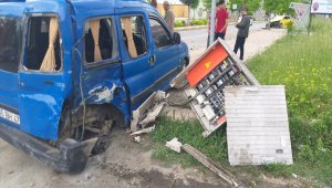 Bafra'da trafik kazası: 1 yaralı