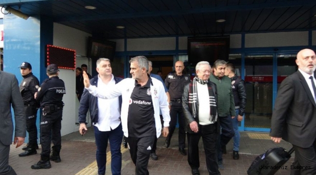 Beşiktaş Trabzon'a geldi
