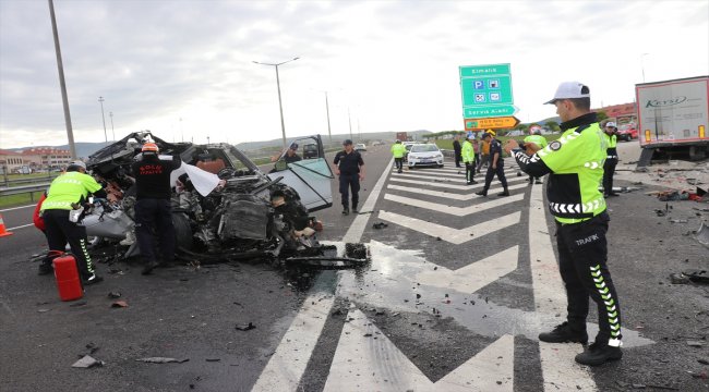 Cip ile tır çarpıştı: 1 ölü, 1 yaralı