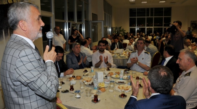 Samsun'da cezaevi personeli iftarda buluştu