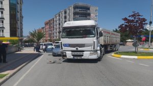 Samsun'da otomobille tır çarpıştı: 1 yaralı