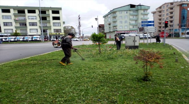 Terme’de park ve bahçelerde bahar temizliği
