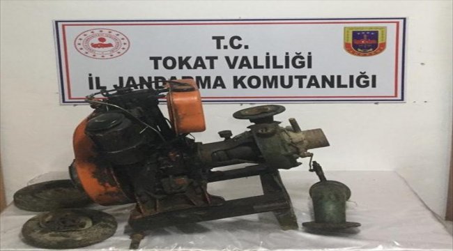 Turhal'da su motoru hırsızlığı