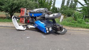 Amasya'da traktör devrildi: 4 yaralı