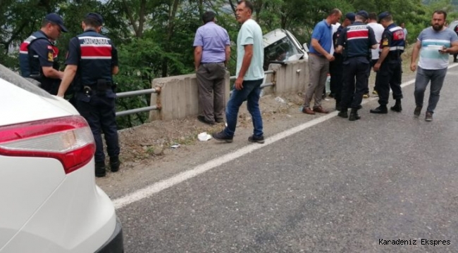 Artvin'de kamyonet bariyerlere çarptı: 1 ölü, 6 yaralı