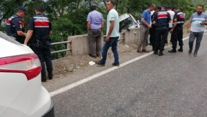 Artvin'de kamyonet bariyerlere çarptı: 1 ölü, 6 yaralı