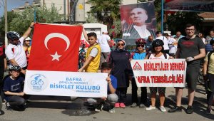 Bafra'da 100. yıl bisiklet etkinliği