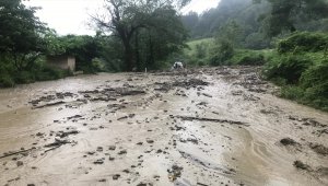 Bartın'da sağanak nedeniyle bazı ev ve iş yerlerini su bastı