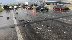 Çorum'da zincirleme trafik kazası: 7 yaralı