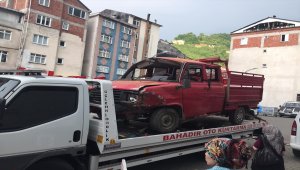 Giresun'da kamyonet devrildi: 10 yaralı