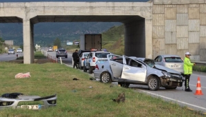 Kastamonu'da otomobil şarampole devrildi: 1 ölü, 5 yaralı
